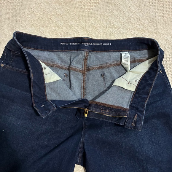 Chico’s Blue Jeans Sz 2 (12) Embellished Bling Sequins Jewels Festive Holiday - Picture 8 of 11